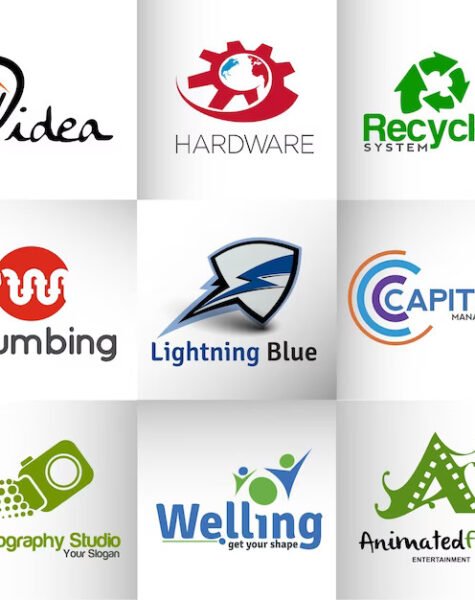 corporate-logo-design-template-bundle-film-idea-plumbing-welling-photography-recycled-logo-element_460848-10313